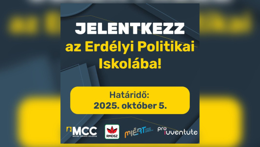 Október elejéig lehet jelentkezni az Erdélyi Politikai Iskolába 